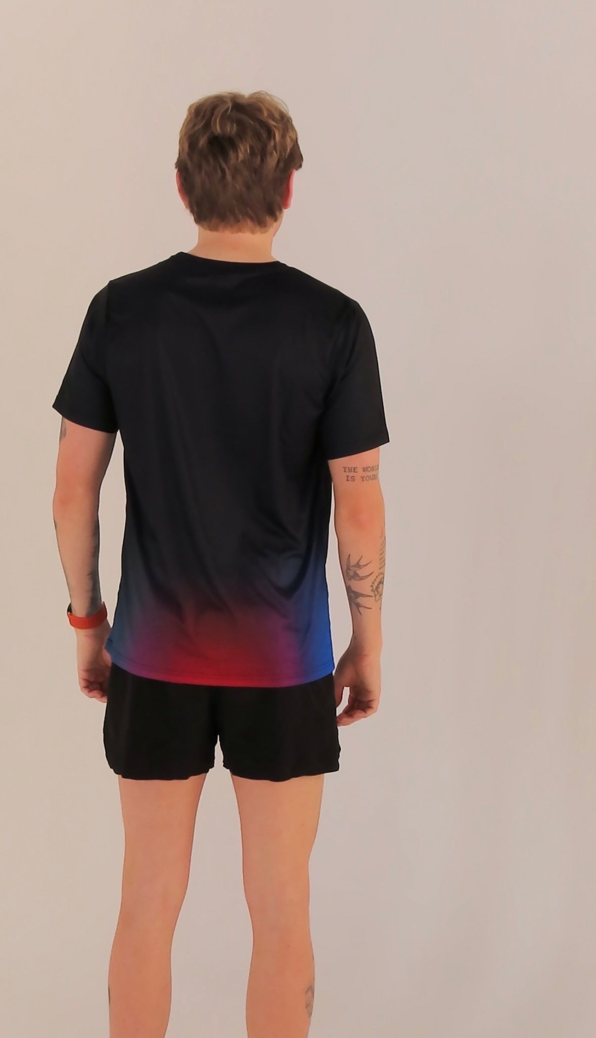 Flex Tee - Black & Red