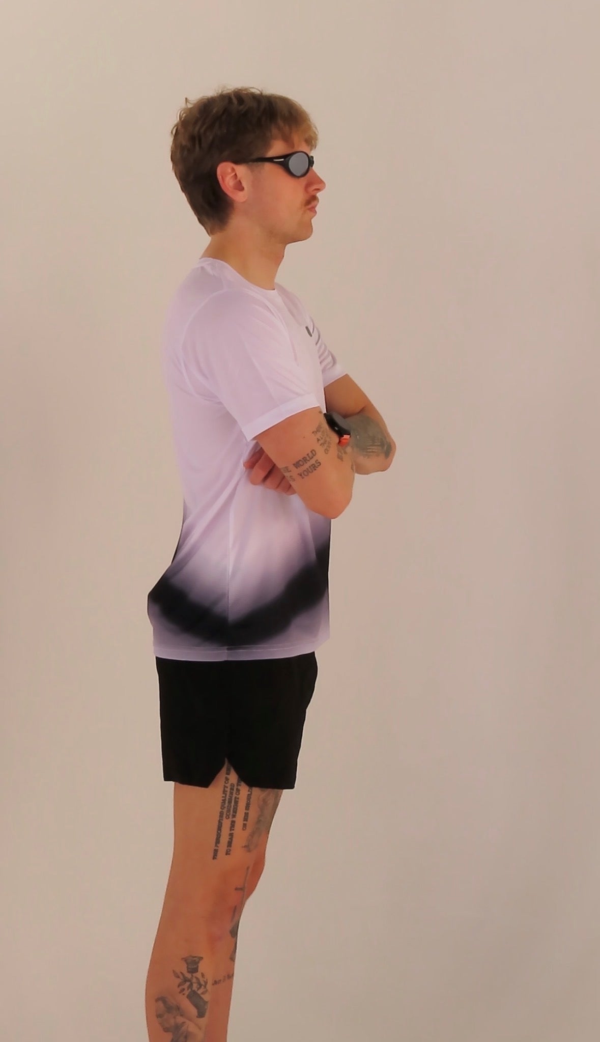 Flex Tee - White & Black