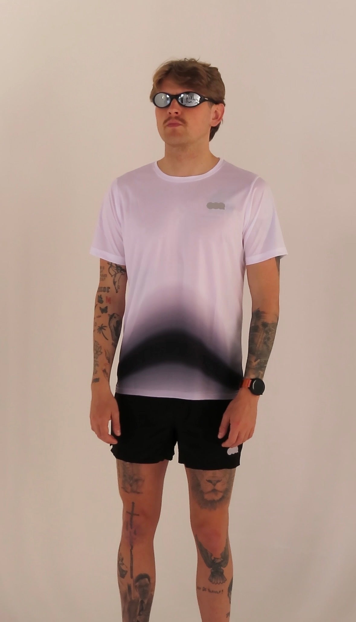 Flex Tee - White & Black