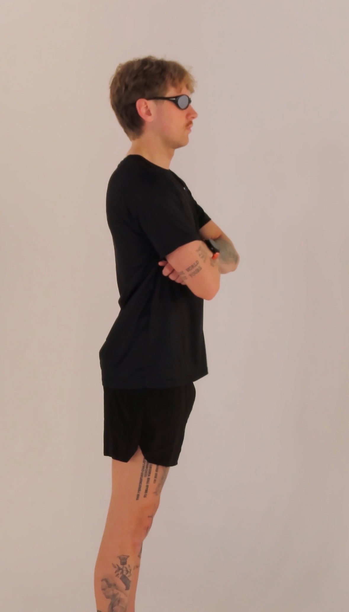 Flex Tee - Black & Chrome